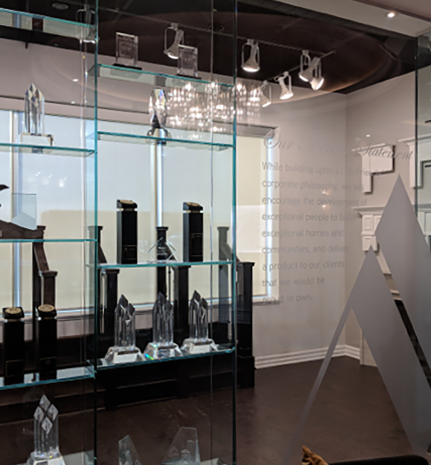 Image of all ARISTA's distinguished awards for homebuilding