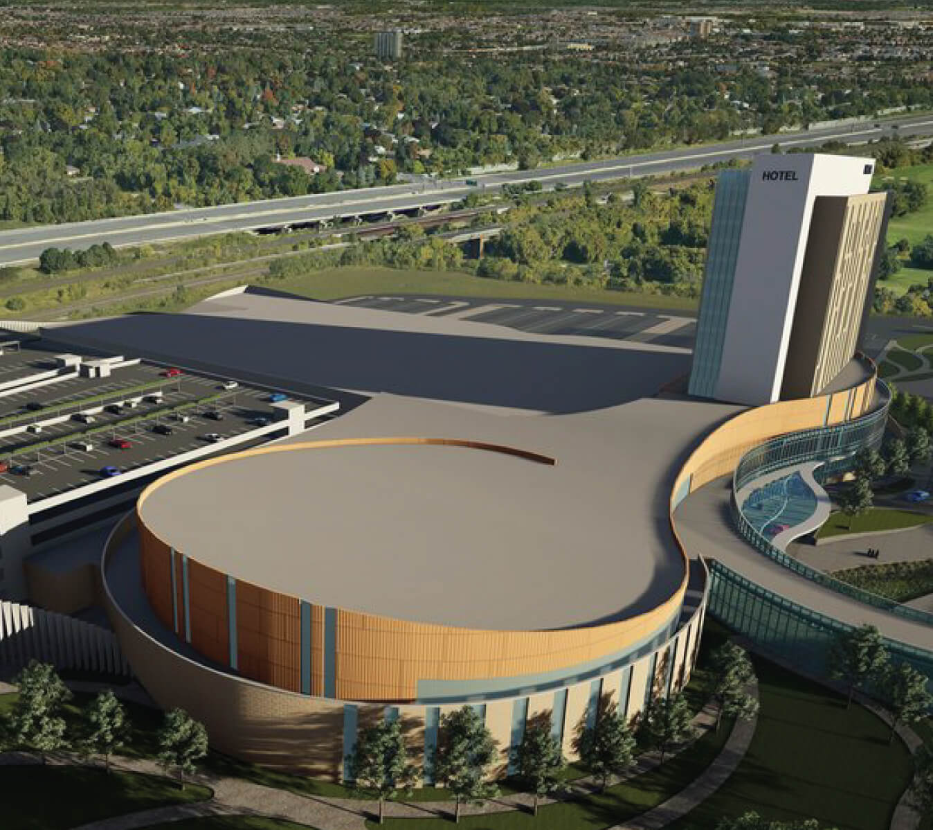 Artist's rendering of all-new Durham Live