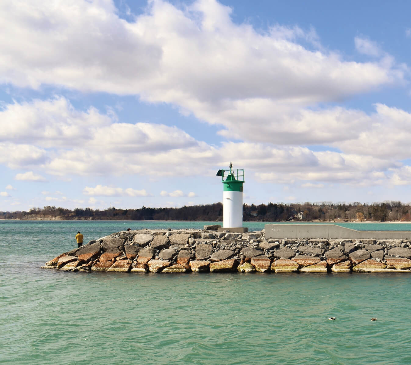 Daytime view of the picturesque lighthouse on Pickering Pier.